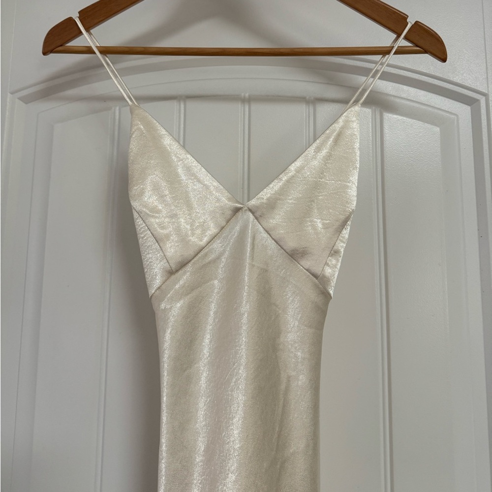Small Free People Intimates Ivory Slip Maxi Dress